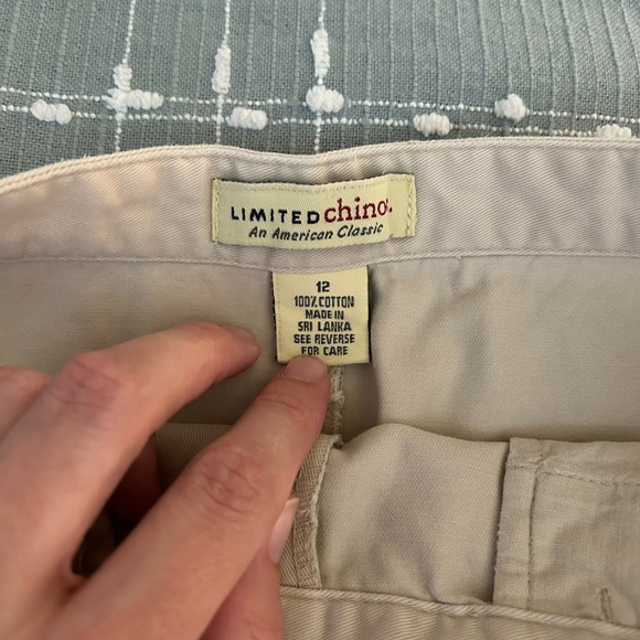 Limited chinos Classic khaki Women's Skirt size 12 - Picture 5 of 8
